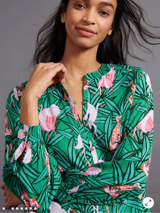 Anthropologie Tops - Anthropologie Kendra Dandy print button-down shirt